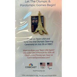 Paris 2024 summer Olympics pin Eiffel Tower